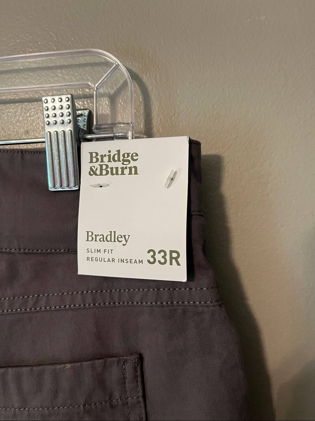 New! Bridge & Burn Bradley Pants Slim Fit In Gray Size 33r — image 8 of 8